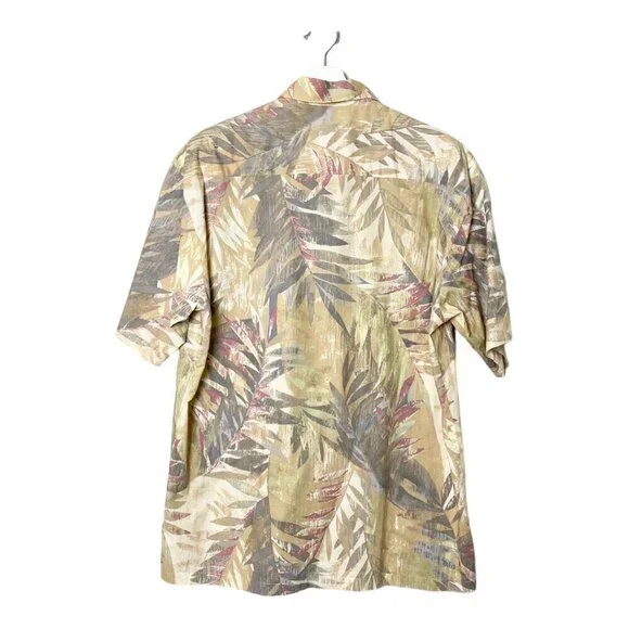 Vintage Tori Richard Cotton Tropical Print Short Sleeve Button Down Shirt - Picture 2 of 8